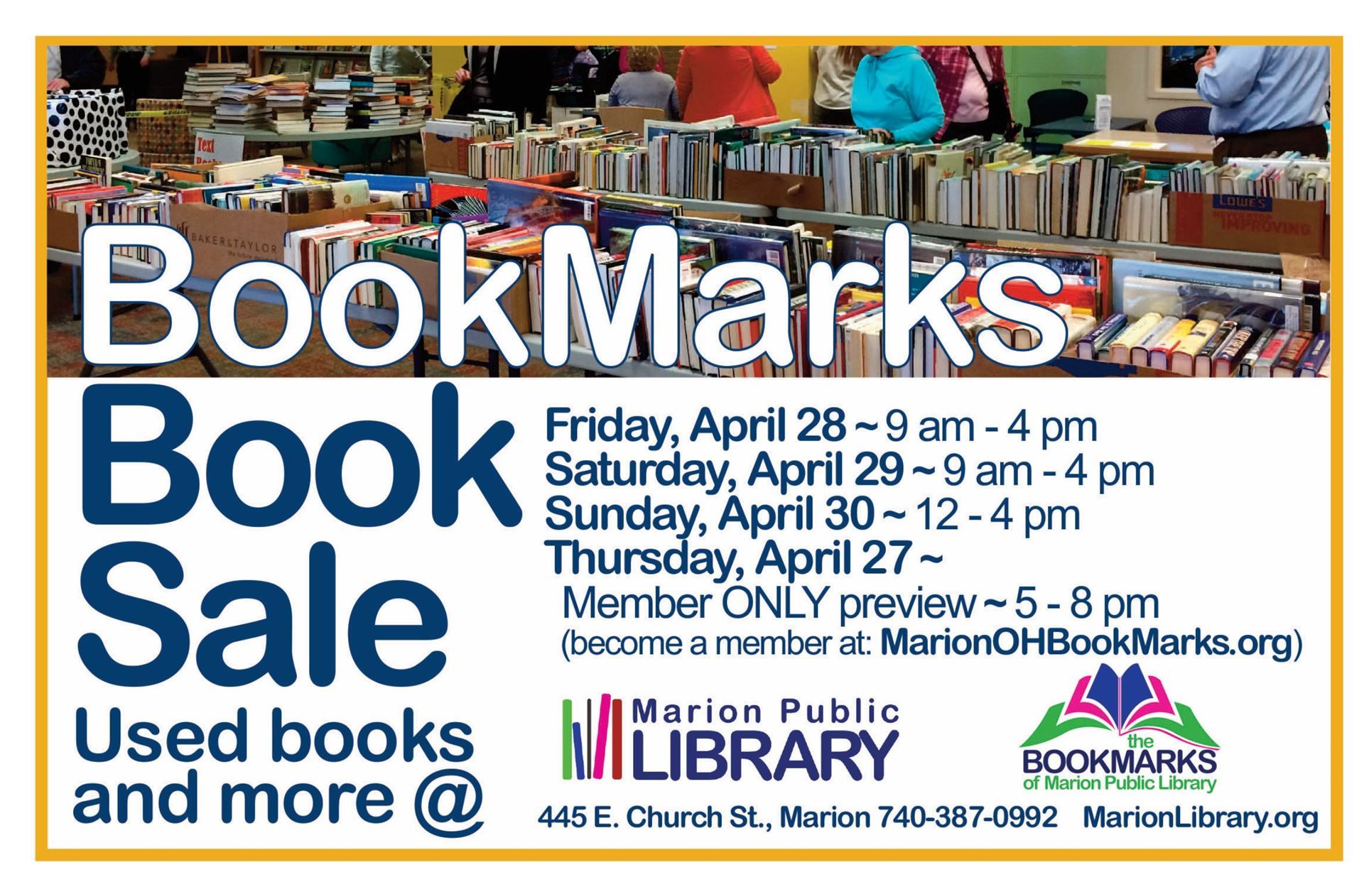 BookMarks: a Marion Public Library Friends Group - BookMarks Annual ...